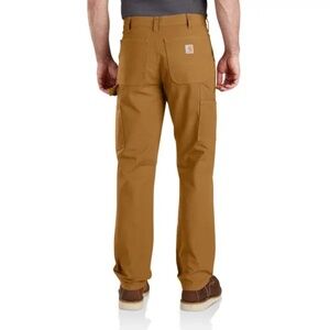 CARHARTT MEN'S RUGGED FLEX RELAXED FIT DUCK DOUBLE FRONT WORK PANTS NWT